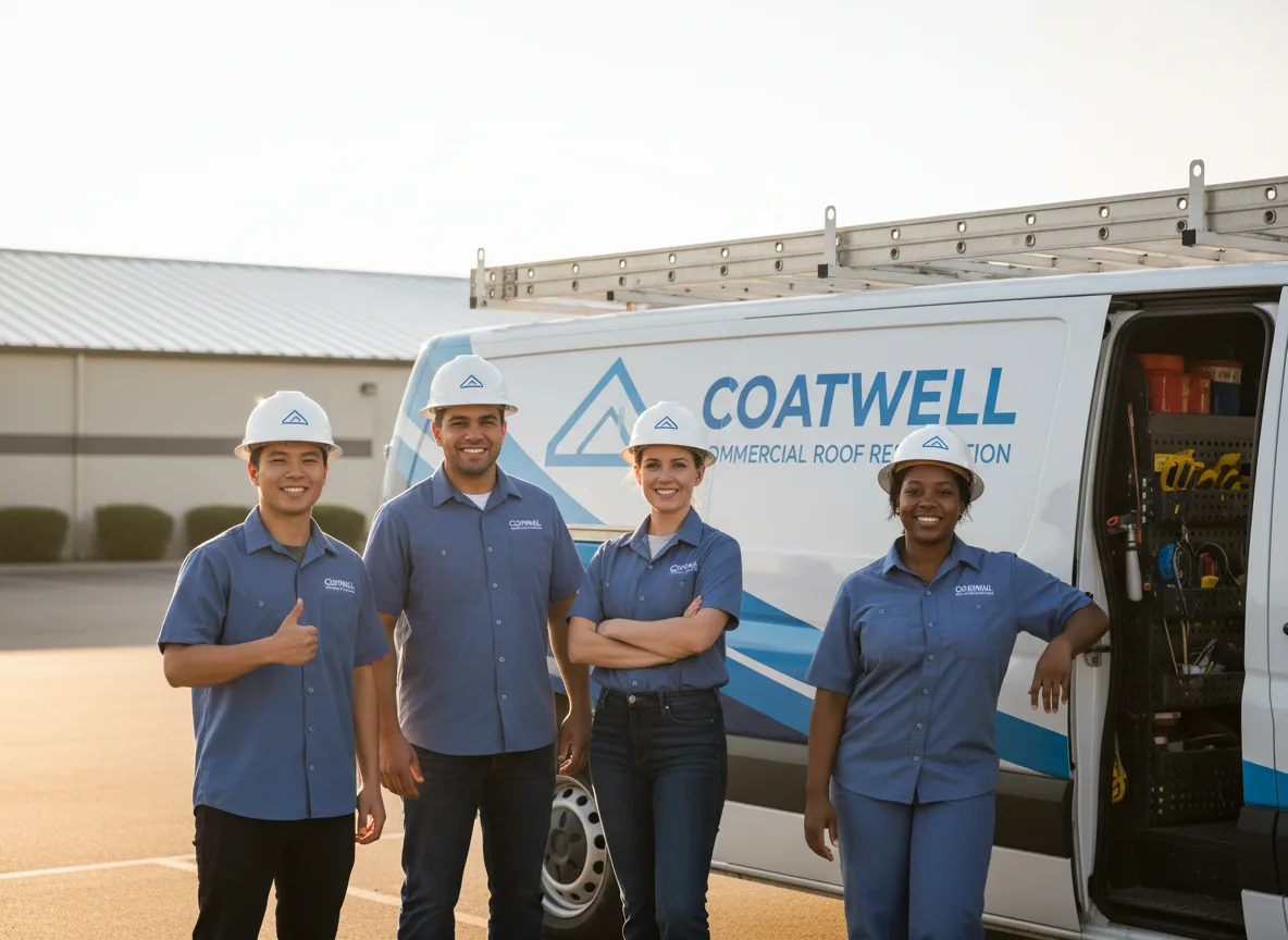 Commercial roof coating company in Holyrood, KS