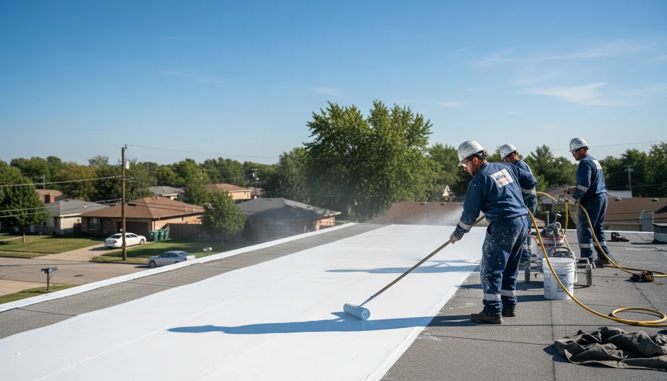 Commercial roof coating in Holyrood, KS near me